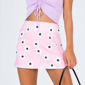 Princess Polly Shelly Mini Skirt- Pink Floral Size 0